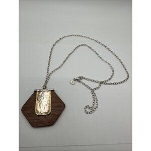 Silpada Sterling Silver, Wood "Wildwood"  Necklace 30” Chain 925  N3305 Retired